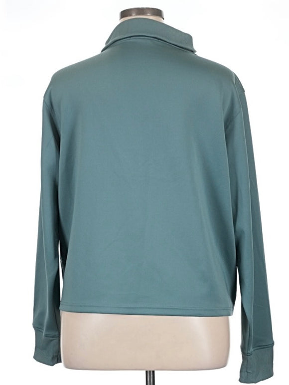 Greyson Women's Agave Wren Golf Q-Zip Pullover w/ Logo Size XL MSP$198