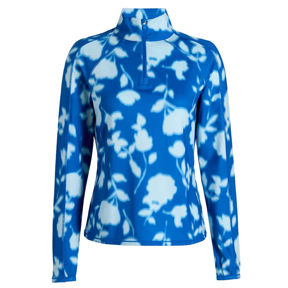 New G/Fore Women's Blur Floral Tech Jersey Golf Pullover Size S MSP$140