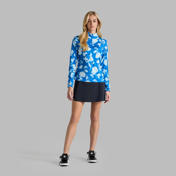 New G/Fore Women's Blur Floral Tech Jersey Golf Pullover Size S MSP$140