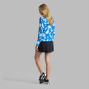 New G/Fore Women's Blur Floral Tech Jersey Golf Pullover Size S MSP$140-3