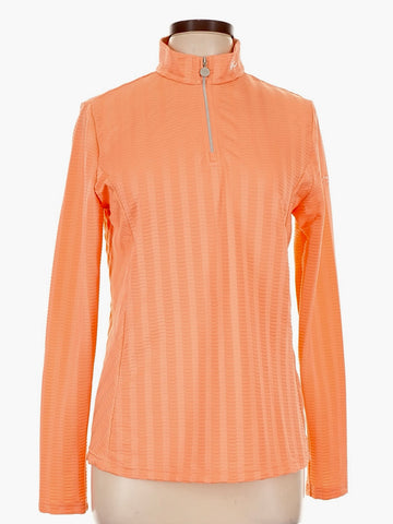 Kjus Women's Orange Sense Half Zip Lite Pullover Size M. MSP$199