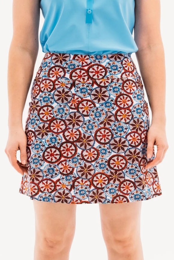 Foray Golf Folk Festival Bead Skort 17" Size M MSP$165