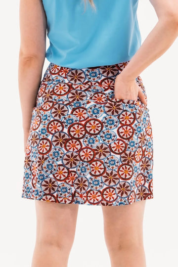 Foray Golf Folk Festival Bead Skort 17" Size M MSP$165 - 0