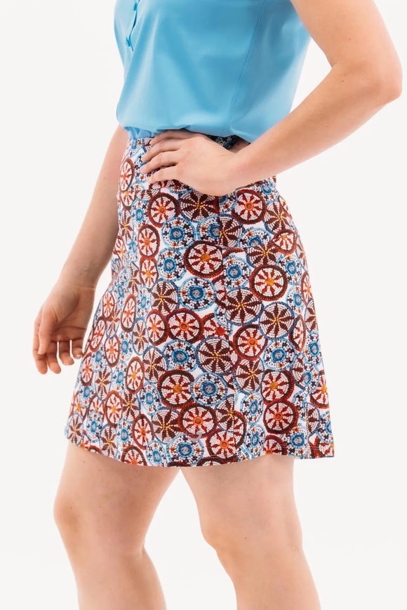 Foray Golf Folk Festival Bead Skort 17" Size M MSP$165
