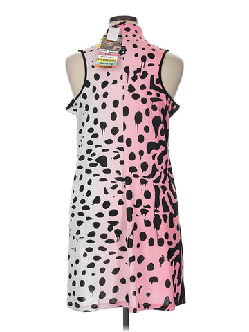 New Jamie Sadock Pink & Black Animal Print Sleeveless Golf Dress Size XL MSP$120 - 0