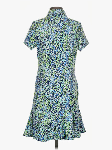 Ibkul Naomi Print Short Sleeve Golf Dress Size S MSP$120 - 0