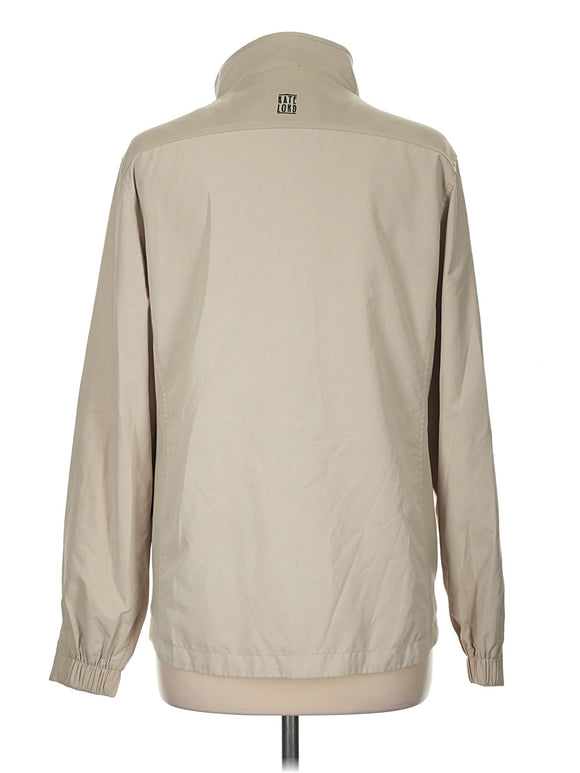 Kate Lord Women's Tan Full-Zip Jacket w/ Logo Size M