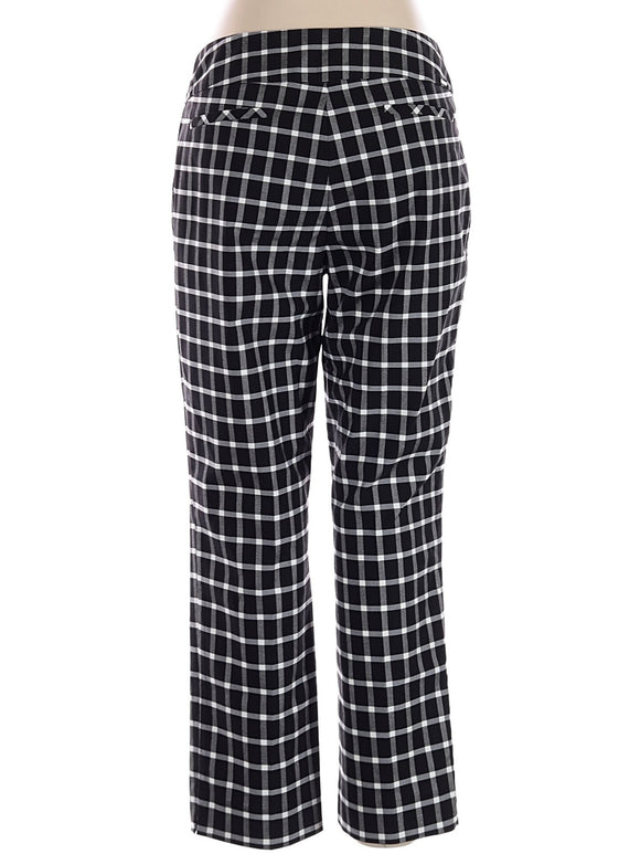 Swing Control Black Plaid Ankle Golf Pant Size 16 MSP$124