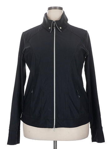 Jofit Women's Black Dynamic Full-Zip Golf Jacket Size XXL MSP$120