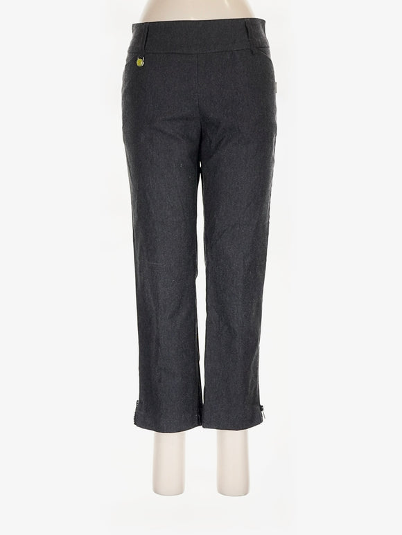 Swing Control Women's Charcoal Gray Crop Golf Pants Size 6