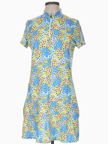 Tail Activewear Neale Ditsy Daisy Golf Dress Size M MSP$107