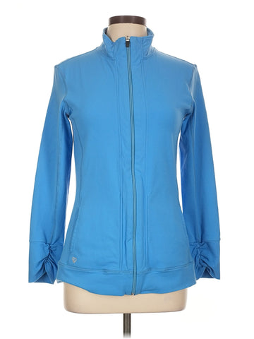 Straight Down Women's Blue Full-Zip Jacket Size L MSP$