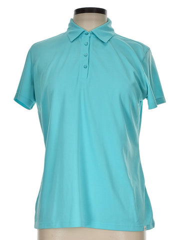 Lady Hagen Turquoise Short Sleeve Golf Polo Size L