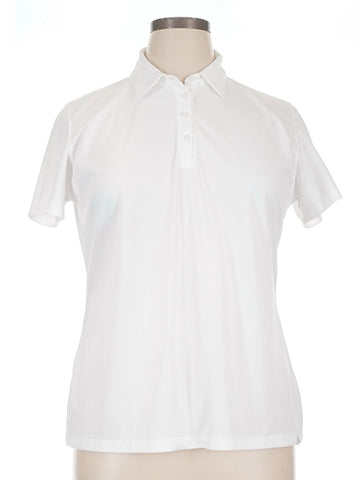 Lady Hagen White Pique Short Sleeve Golf Polo Size XL