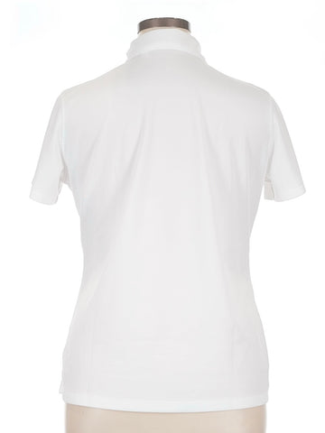 Lady Hagen White Pique Short Sleeve Golf Polo Size XL - 0