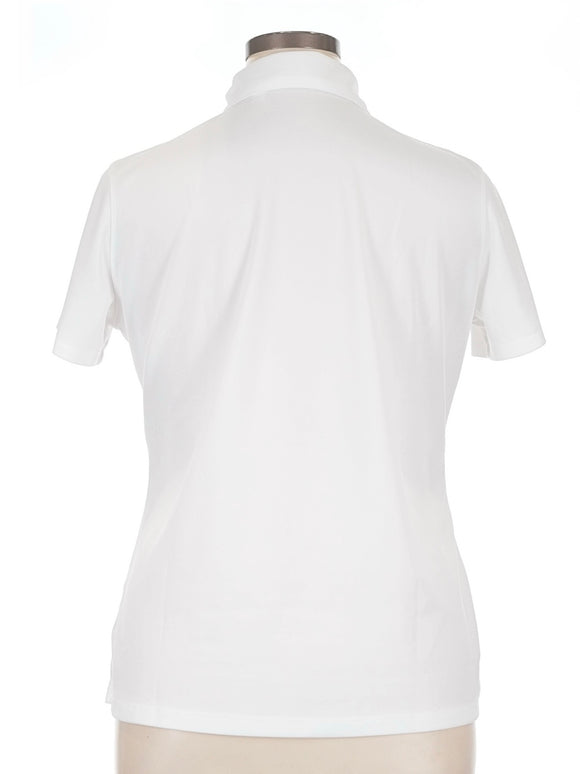 Lady Hagen White Pique Short Sleeve Golf Polo Size XL