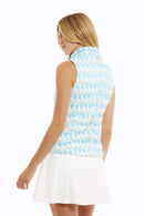 New GGBlue Women's Blue Houndstooth Heritage Vest MSp$140-2