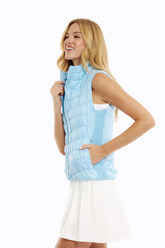 New GGBlue Women's Shell Blue Heritage Vest Size XS MSP$140