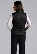 New Women's Ibkul Black Quilted Vest Size XL MSP$130-2