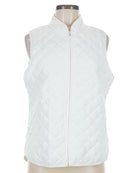 Swing Control Women's White Quilted Golf Vest Size M MSP$-1