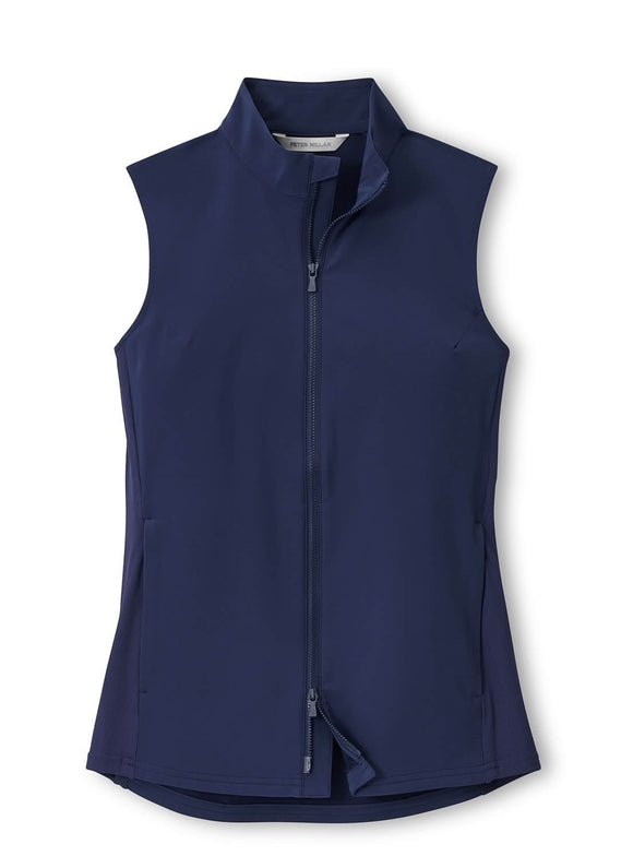 New Peter Millar Women's Dunes Navy Golf Vest Size M MSP$175