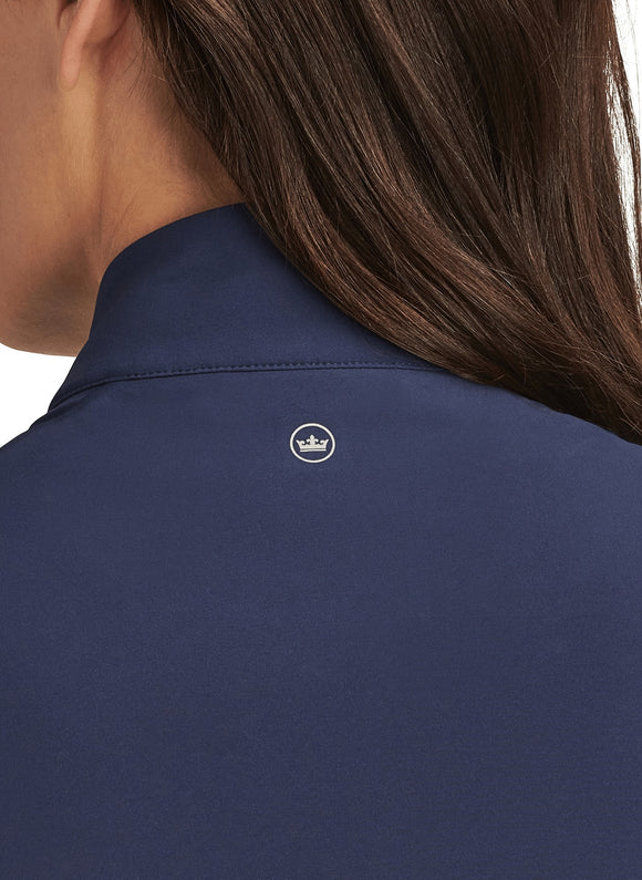 New Peter Millar Women's Dunes Navy Golf Vest Size M MSP$175