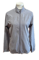 Adidas Women's Gray Heather Full-Zip Jacket w/ Logo Size M-1