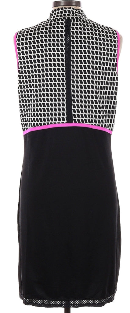 black and white golf dress Women's Tennis Dress with Built-in Shorts Scalloped Black Golf Dress R Attraco