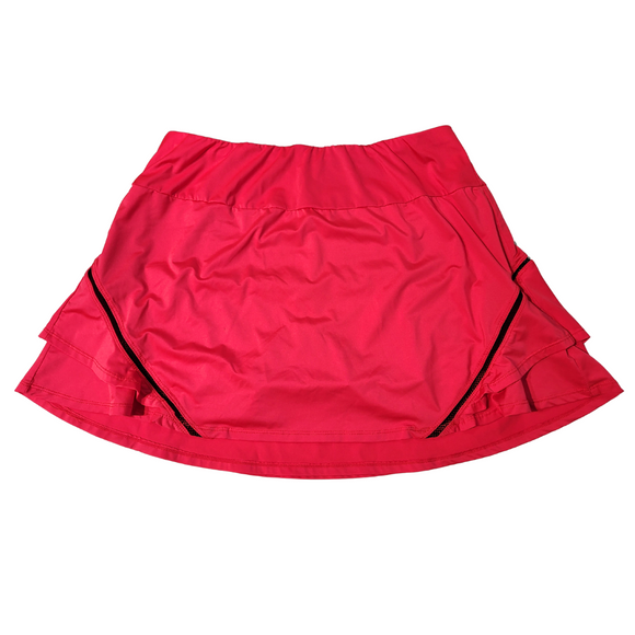 Tail Women's Red Layered Tennis Skort w/ Black Trim Size L MSP$70