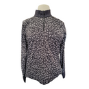 Ralph Lauren Black & Gray Animal Print 1/4 Zip Women's Pullover Size XXL-5