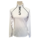 G/Fore Women's White Silky Tech Zip Pullover Size S MSP$150-2