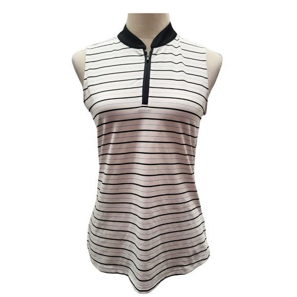 New Skechers Black, White & Blue Backswing Sleeveless Polo Size S MSP $40