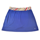 Izod Golf Blue Women's Golf Skort w/ Diagonal Striped Waistband Size S-3