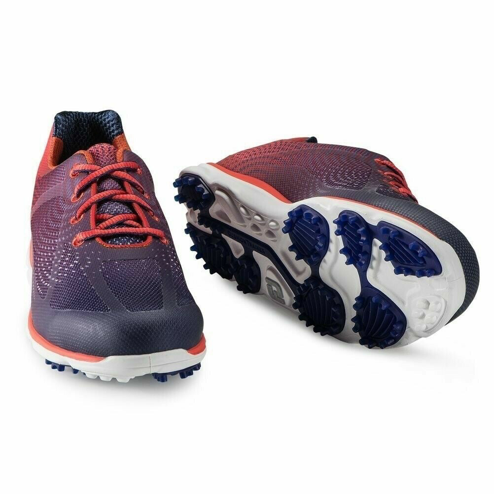 New Women's Footjoy emPower Golf Shoes in Navy/Papaya Size 7 MSP$120