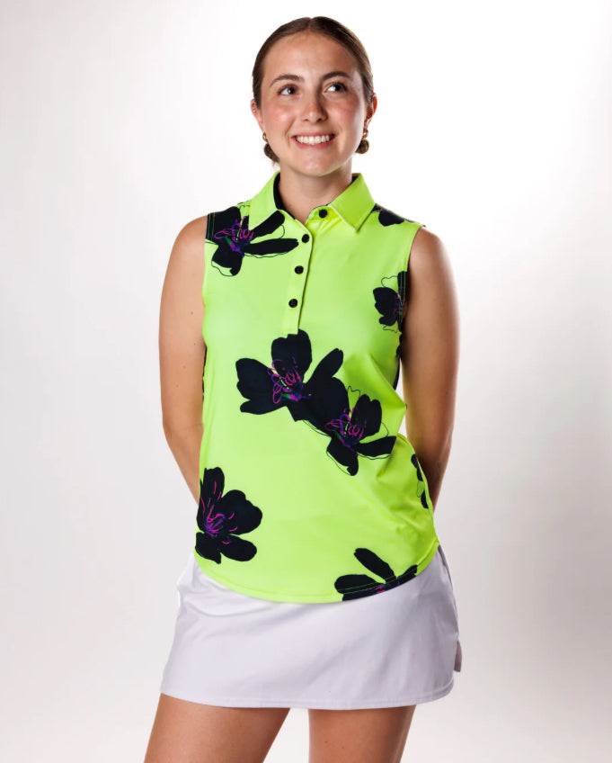 Neon yellow sleeveless shirt sale
