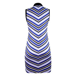 New Daily Sports V-striped Nelly Golf Dress Size L MSP$130 - 0