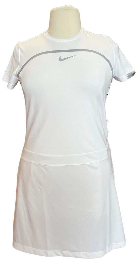 Nike Dri-FIT Women's Short Sleeve Golf Dress Size L (White)