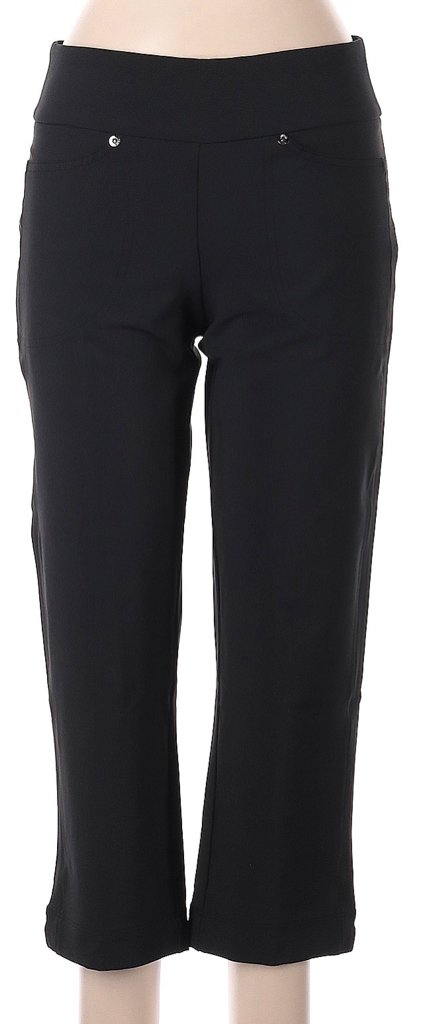 Tail White Label Black Pull-on Capri Pants Size 6 MSP$65